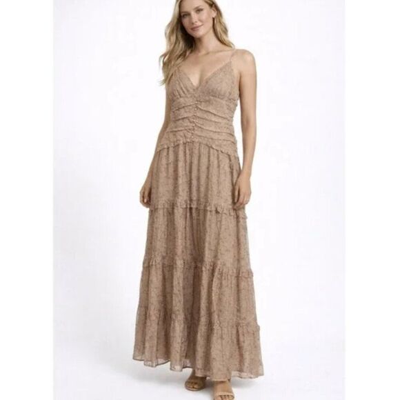Storia Dresses & Skirts - Storia‎ Floral Tiered Maxi Dress | Tencel Blend | Size L - NWT